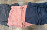 DRAWSTRING TENCEL SHORTS