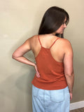 LINEN RACERBACK TANK